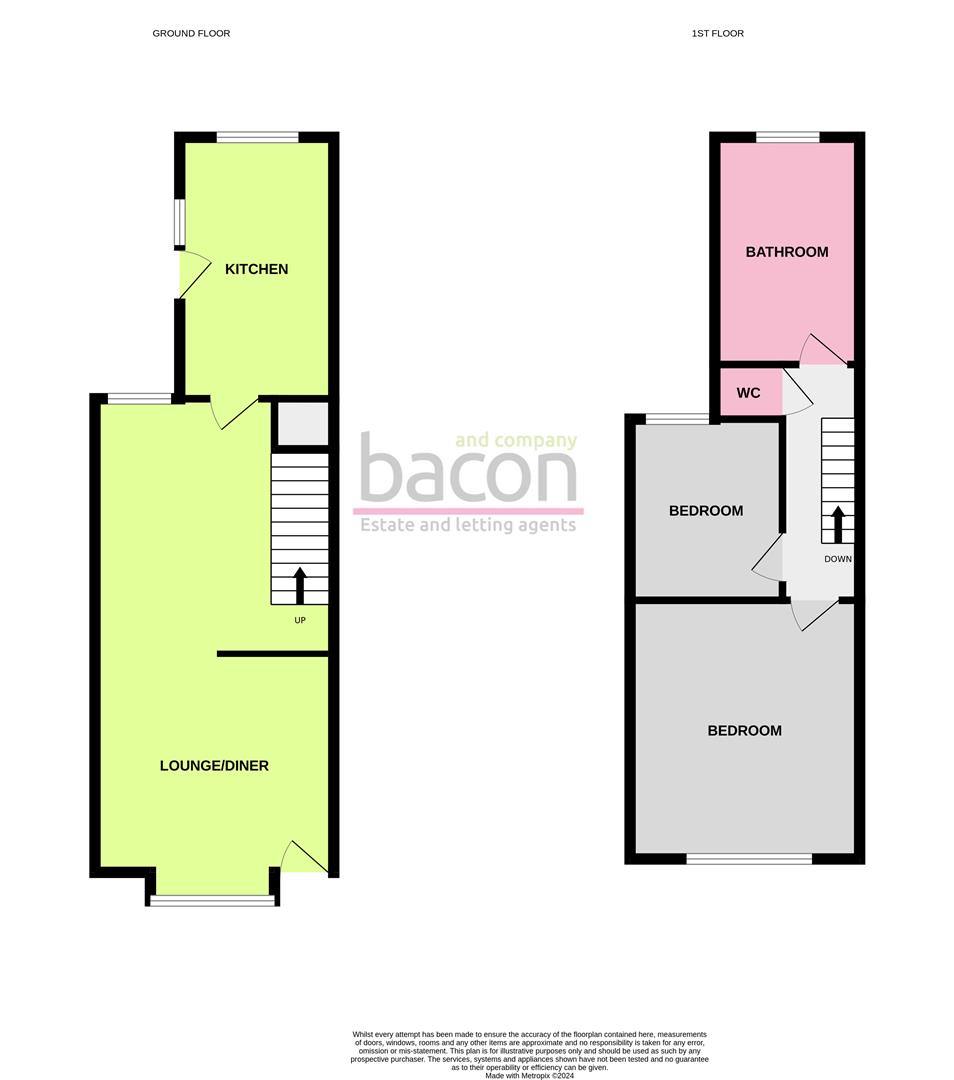 Floor Plan | House - Mid Terrace | Lanfranc Road, Worthing, BN14 | Sold - Subject to Contract